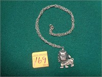 22" Vintage Lion Necklace