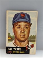 1953 Topps #11 Sal Yvars New York Giants
