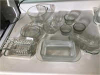 Lot of Glass Dishware