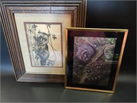 Racoon Art, One Numbered & Signed