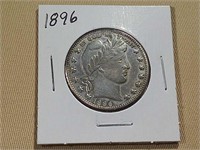 1896 BARBER SILVER HALF DOLLAR