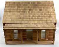 Wood Log Cabin Dollhouse
