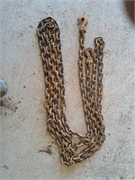 24' tow chain with hooks 3/8"