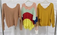 (3) Misc. Women's Sweaters Sz. M
