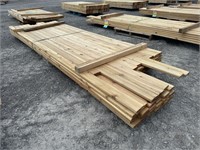 (600) LF Of Cedar Lumber Mixed Sizes