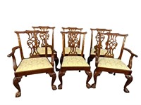 6 BAKER HISTORIC CHARLESTON CHIPPENDALE CHAIRS