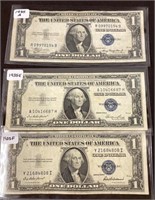 1935, 1935A, 1935E 1 DOLLAR SILVER CERTIFICATES