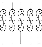 TOUCAN 1/2IN STAIRCASE IRON BALUSTERS BOX OF 5