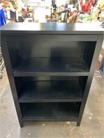 BLACK BOOKSHELF  31" X 48" X 13 1/2"