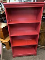 RED BOOKSHELF 30" X 60" X 12"