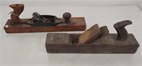 2Wooden Block Planes Collector Items Missing Parts