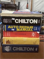 Stack of Automotive Manuals