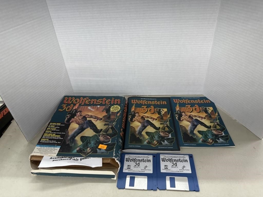Vintage Wolfenstein 3D computer Floppy Disc Game