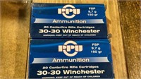 (40) PPU 30-30 Winchester  FSP 150 Grain 9,7 g