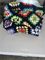 2 Roseanne colorful granny square afghans
