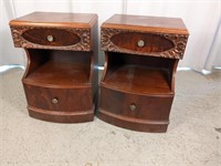 (2) Chinese Chippendale Nightstands