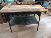 metal wood table