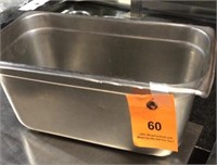 Stainless steel steam pan 1/3 size