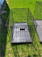 LARGE BLACK WIRE PET CRATE