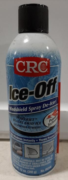CRC Ice-Off Windshield Spray De-Icer, 12 Oz Can, De-Icer Spray, (Lot of 2)