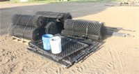Approx 500FT of 5FT Black Vinyl Chain Link Fence