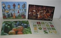 (4) Cutting boards including Deer, Bird Houses,