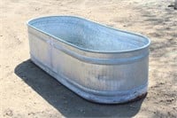Galvanized Water Tank, Approx 92"x35"x29"