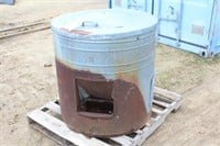 Galvanized Pig Waterer, Approx 32"x34"