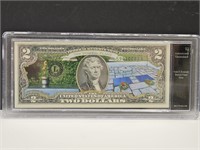 Authenticated UNC $2 Dollar  Kennedy Eternal Note