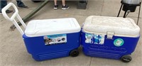 2 Coolers on Wheels