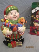 Christmas Elf Cookie Jar