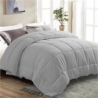 WFF4111  EMONIA King Comforter Light Gray 90x102