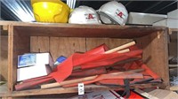 Shelf lot of Signs & Flags