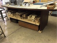 Assembly table 8' x 4’. No Contents.
