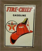 Tin Texaco Advertising Sign.