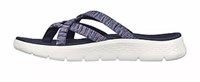 Skechers Womens Sandals Navy Multi Colored SZ 7 M