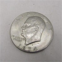 1974  Eisenhower 40% Silver Dollar