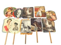 Collection Vintage Advertising Paddle Fans