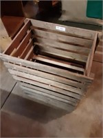 Wood apple crates - qty 2
