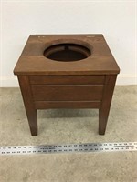 Early Wood Chamber Pot Seat