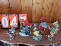 Bird figurine lot