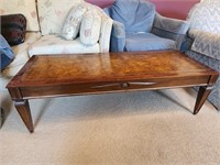 Vintage Leather Top Coffee Table