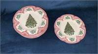 Johnson Bros 8 Christmas Plates