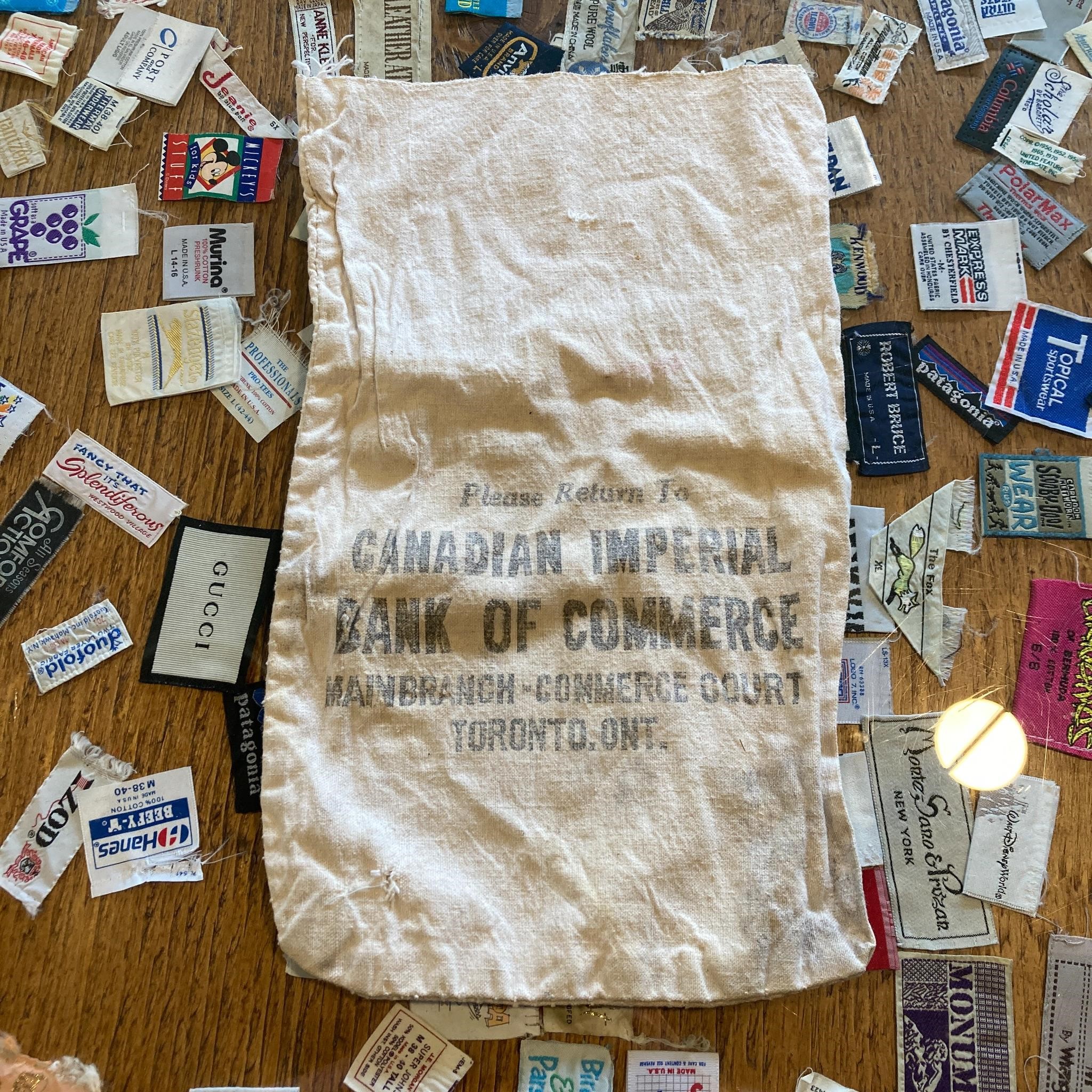 Antique Toronto Canadian Imperial Bank Coin Bag