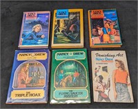 6 Vintage Nancy Drew Mystery Hardcover Books