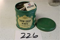 Snow drop tin