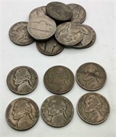 17 Pre-1965 Jefferson Nickels