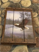 Picture of an Eagle wood framed