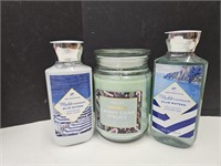 NEW Bath & Body Blue Waters Lotion & Gel & Candle