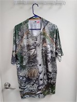 Mossy Oak 2XL pullover camo shirt short sleeve